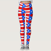 vlag van Puerto Rican Leggings (Voorkant)