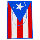 vlag van Puerto Rican Medium Cadeauzakje (Voorkant)
