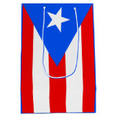 vlag van Puerto Rican Medium Cadeauzakje (Achterkant)