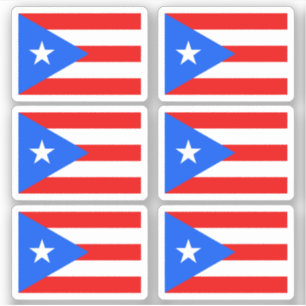 vlag van Puerto Rican Sticker