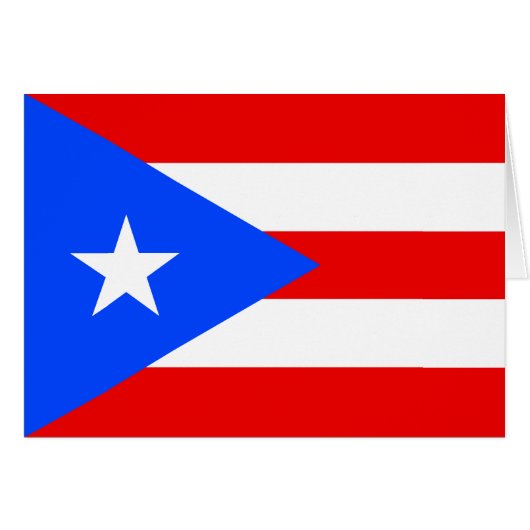 Vlag van Puerto Rico (Voorkant Horizontaal)
