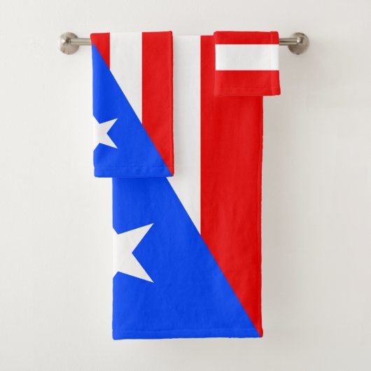 Vlag van Puerto Rico Bad Handdoek (Insitu)