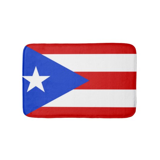 Vlag van Puerto Rico Badmat (Voorkant)