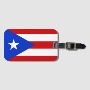 Vlag van Puerto Rico Bagagelabel