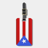 Vlag van Puerto Rico Bagagelabel (Voorkant verticaal)