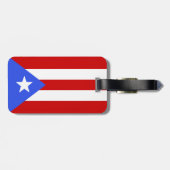 Vlag van Puerto Rico Bagagelabel (Achterkant horizontaal)