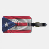 Vlag van Puerto Rico Bagagelabel (Achterkant horizontaal)