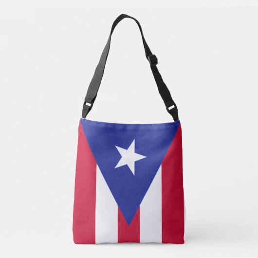 Vlag van Puerto Rico - Bandera de Puerto Rico Crossbody Tas (Achterkant)