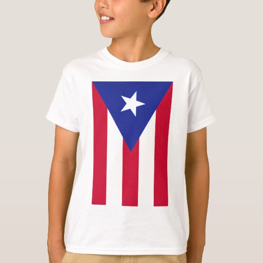 Vlag van Puerto Rico - Bandera de Puerto Rico T-shirt (Voorkant)