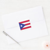 Vlag van Puerto Rico - Bandera de Puerto Rico Vierkante Sticker (Envelop)