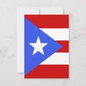 vlag van Puerto Rico Bedankkaart (Achterkant)