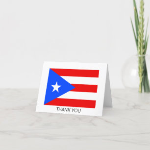 Vlag van Puerto Rico Bedankkaart