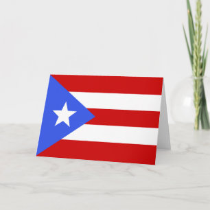 vlag van Puerto Rico Bedankkaart