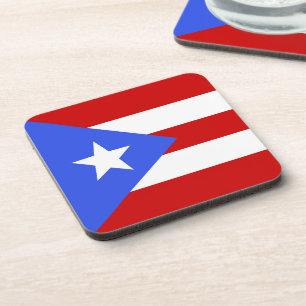 vlag van Puerto Rico Bier Onderzetter
