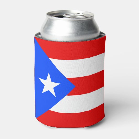 Vlag van Puerto Rico Blikjeskoeler (Blikje Voorkant)