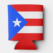 Vlag van Puerto Rico Blikjeskoeler (Achterkant)