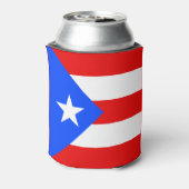 Vlag van Puerto Rico Blikjeskoeler (Blikje Achterkant)