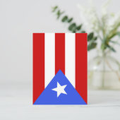 vlag van Puerto Rico Briefkaart (Staand voorkant)