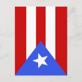 vlag van Puerto Rico Briefkaart (Voorkant)