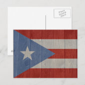 Vlag van Puerto Rico Briefkaart (Voorkant / Achterkant)