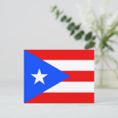 Vlag van Puerto Rico Briefkaart (Staand voorkant)