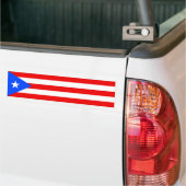 Vlag van Puerto Rico Bumpersticker (Op Truck)