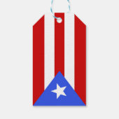vlag van Puerto Rico Cadeaulabel (Achterkant)