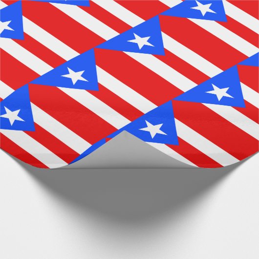 Vlag van Puerto Rico Cadeaupapier (Hoek)