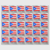 Vlag van Puerto Rico Cadeaupapier (Vlak)