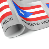 Vlag van Puerto Rico Cadeaupapier (Rol Hoek)