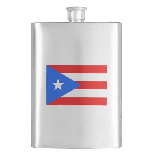Vlag van Puerto Rico Classic Flask Flacon (Voorkant)