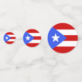 vlag van Puerto Rico Confetti (Voorkanten)