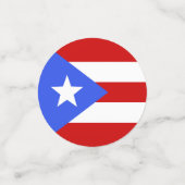 vlag van Puerto Rico Confetti (Kleine voorkant)