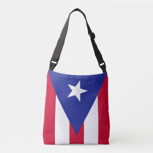 Vlag van Puerto Rico Crossbody Tas