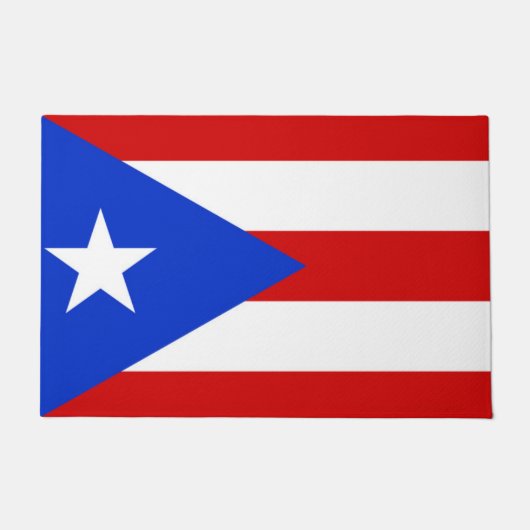 Vlag van Puerto Rico Deurmat (Voorkant)