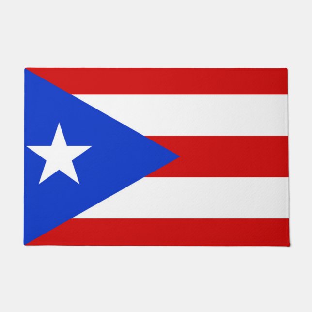 Vlag van Puerto Rico Deurmat (Voorkant)