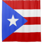 vlag van Puerto Rico Douchegordijn (Voorkant)