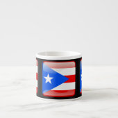 Vlag van Puerto Rico Espresso Kop (Voorkant)