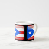Vlag van Puerto Rico Espresso Kop (Voorkant rechts)