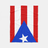 Vlag van Puerto Rico Fleece Deken (Voorkant)