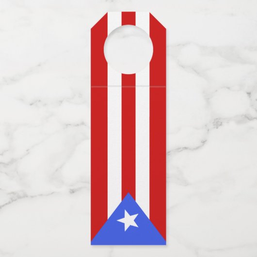 vlag van Puerto Rico Flessenhanger (Voorkant)