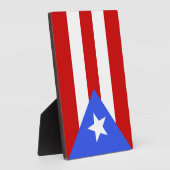 vlag van Puerto Rico Fotoplaat (Zijkant)