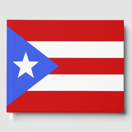 vlag van Puerto Rico Gastenboek (Voorkant)
