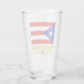 Vlag van Puerto Rico Glas (Achterkant)