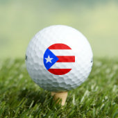 Vlag van Puerto Rico Golfballen (Insitu Shirt)
