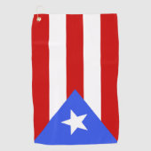 vlag van Puerto Rico Golfhanddoek (Voorkant)