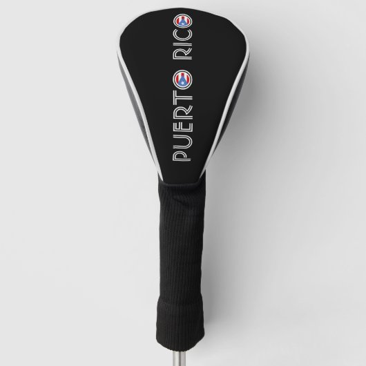 Vlag van Puerto Rico Golfheadcover (Voorkant)