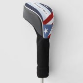 Vlag van Puerto Rico Golfheadcover (Schuin)