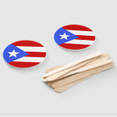 vlag van Puerto Rico Handwaaier (Niet-gemonteerd)