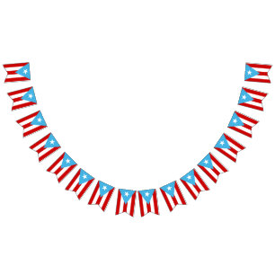 Vlag van Puerto Rico Hemelblauw Vlaggetjes